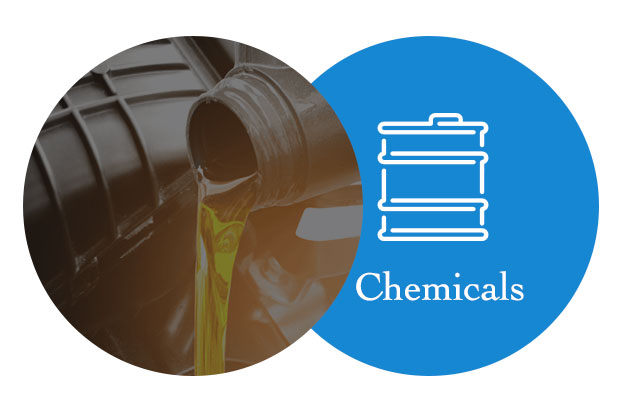 Chemical application illustration for stainless steel containers