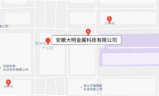 Original map showing the company location in Mingguang