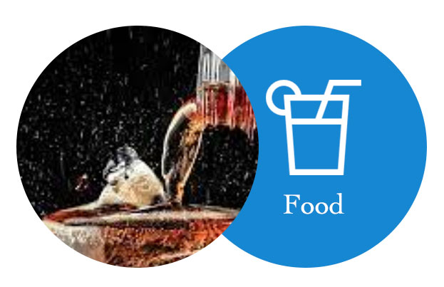 Food application illustration for stainless steel containers