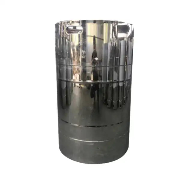 Cylindrical steel vessel shown on the lithium salt tank page