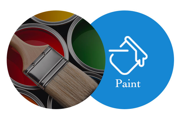 Paint application illustration for stainless steel containers